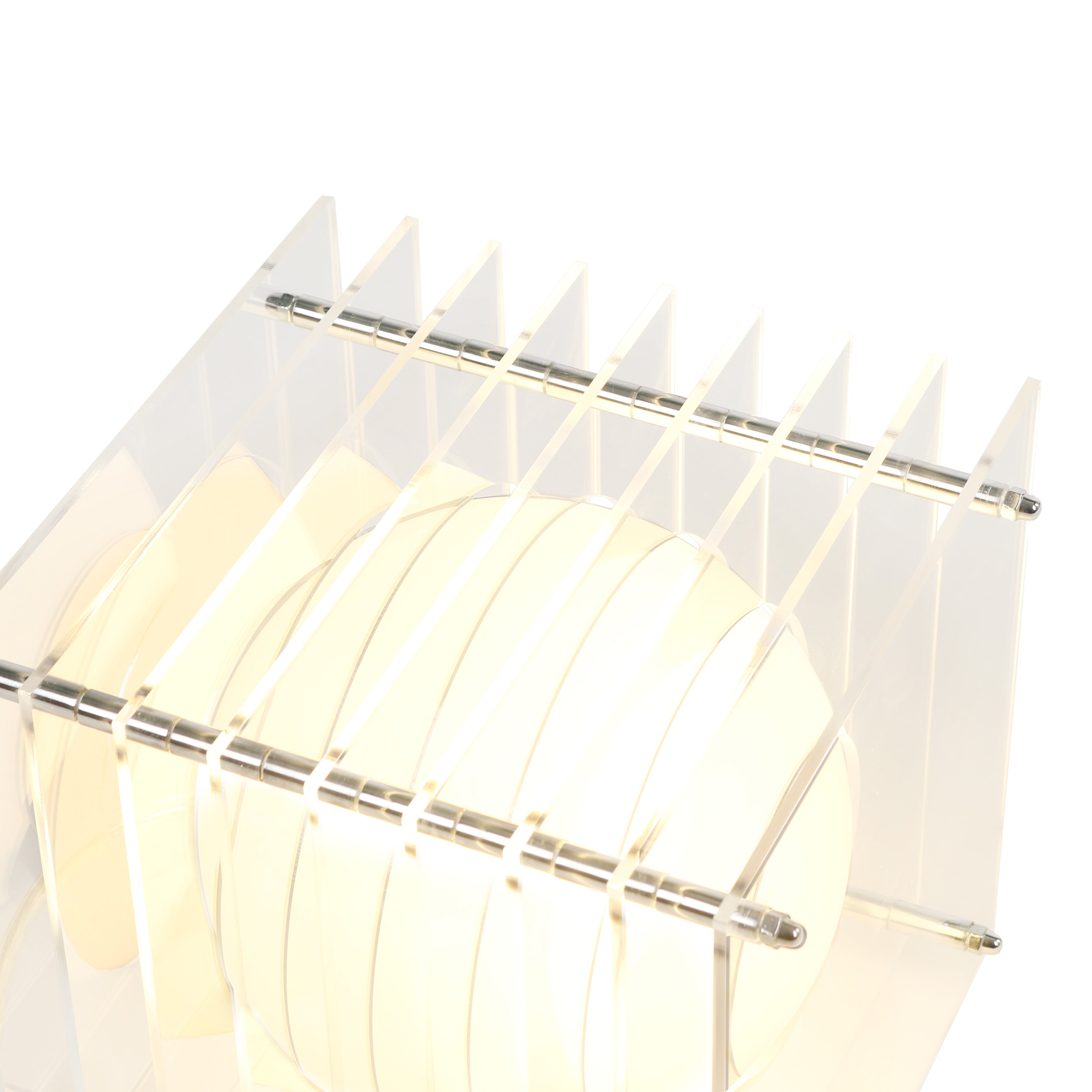 Lampe en acrylique transparent 19,5x18x18cm LOP - BANG