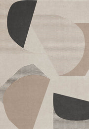 Rectangular tufted wool rug Birch 140x200cm Scandi - Layered