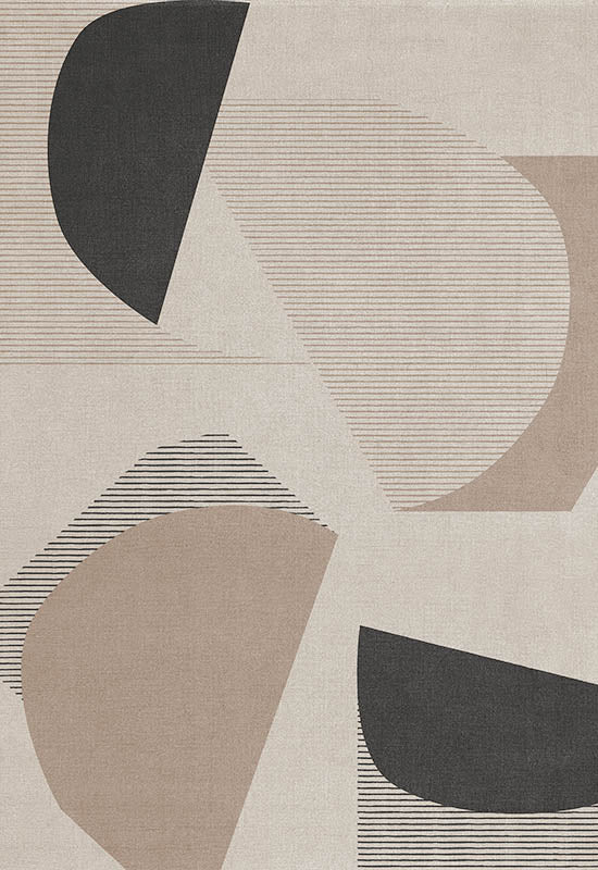Alfombra rectangular de lana tufted Birch 140x200cm Scandi - Layered