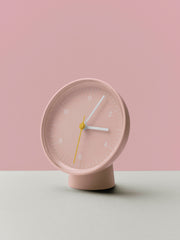 Table Clock Metal Pink 13 cm - HAY