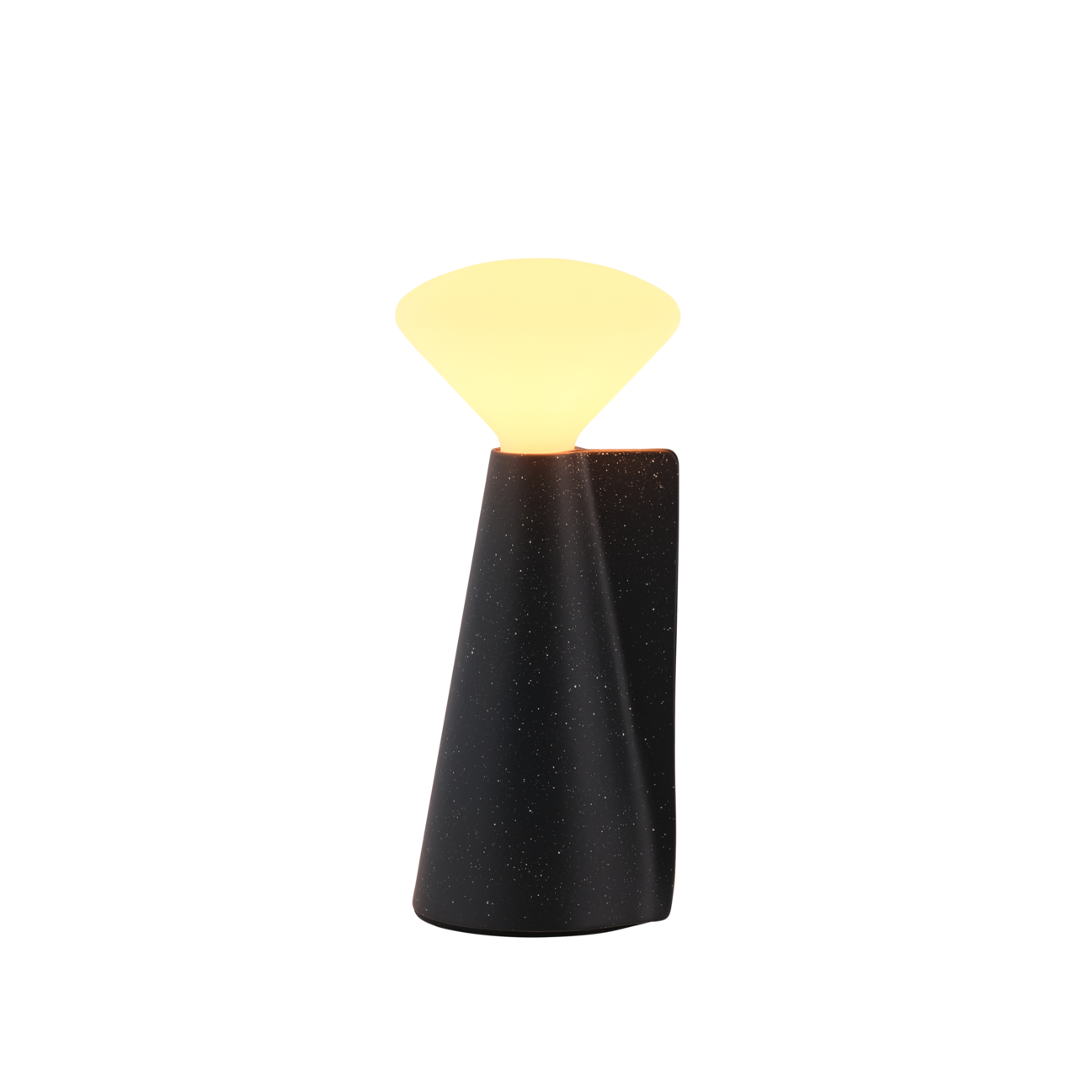 Lámpara portátil de granito negro 8 x 19 cm Mantle - Tala