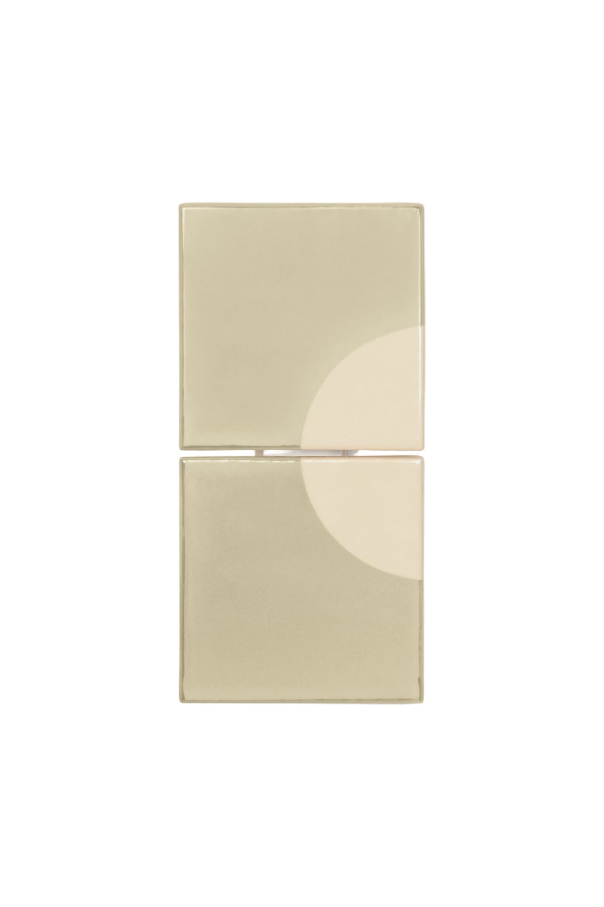 Wall light in green ceramic 29x14cm Tiles Moon - Violaine d'Harcourt