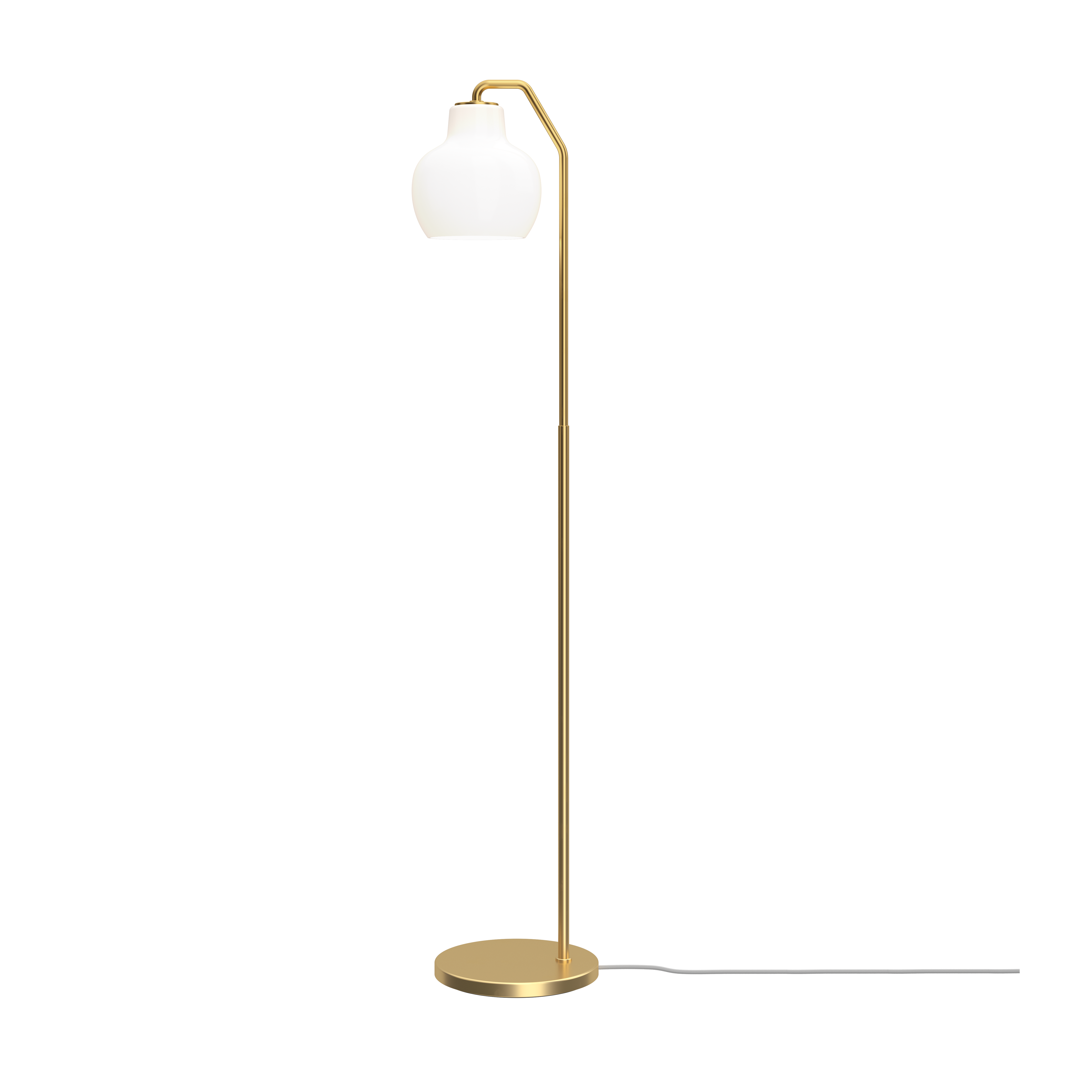 Lampada da terra in ottone e vetro bianco opale 19cm VL RING CROWN - Louis Poulsen