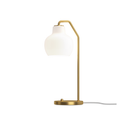 Lampada da tavolo in ottone e vetro bianco opale 15cm VL RING CROWN TABLE - Louis Poulsen