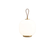 Portable lamp in brass and glossy opal white blown glass VL 45 RADIOHUS - Louis Poulsen