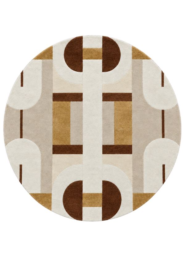 Round wool rug 250cm Victoria - Son-Tapis