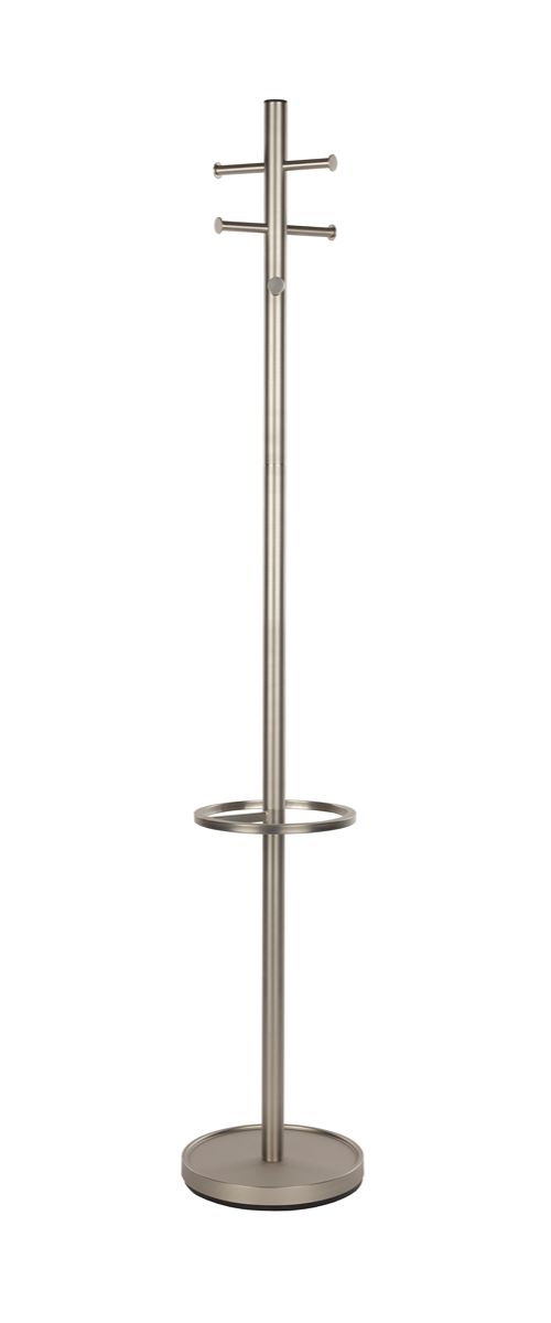 Porte-manteau en acier chrome brossé 180 cm Wednesday - Zuiver