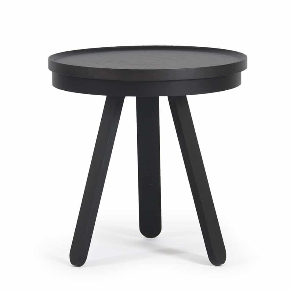 Tavolino nero 42 cm Batea - Woodendot
