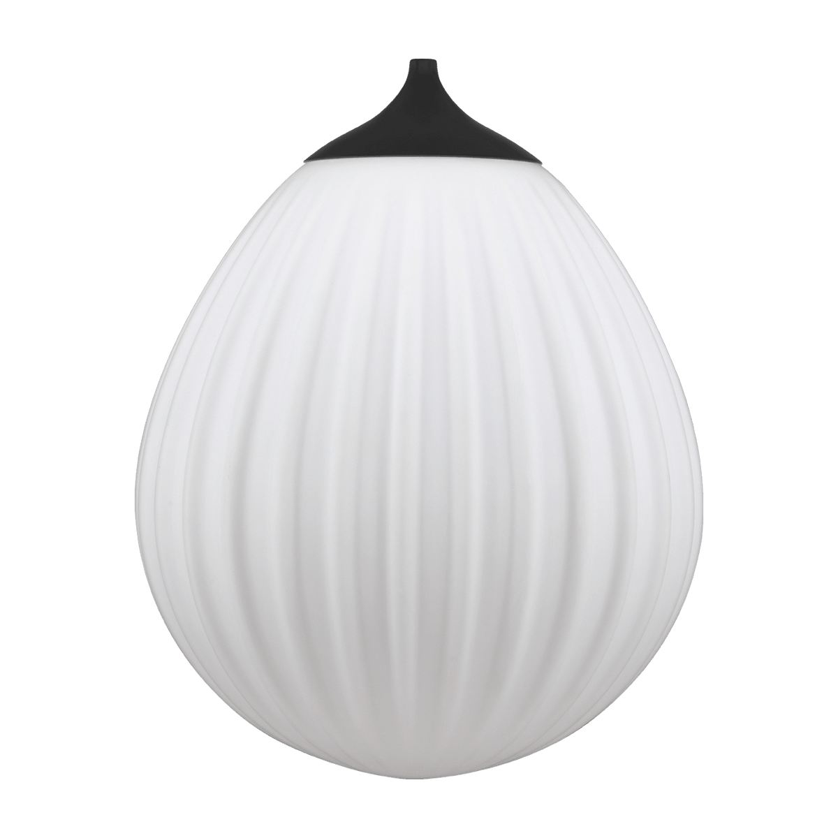Abat-jour blanc en verre Opale et accroche en noir Around the World - UMAGE - The Cool Republic