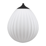 Abat-jour blanc en verre Opale et accroche en noir Around the World - UMAGE - The Cool Republic