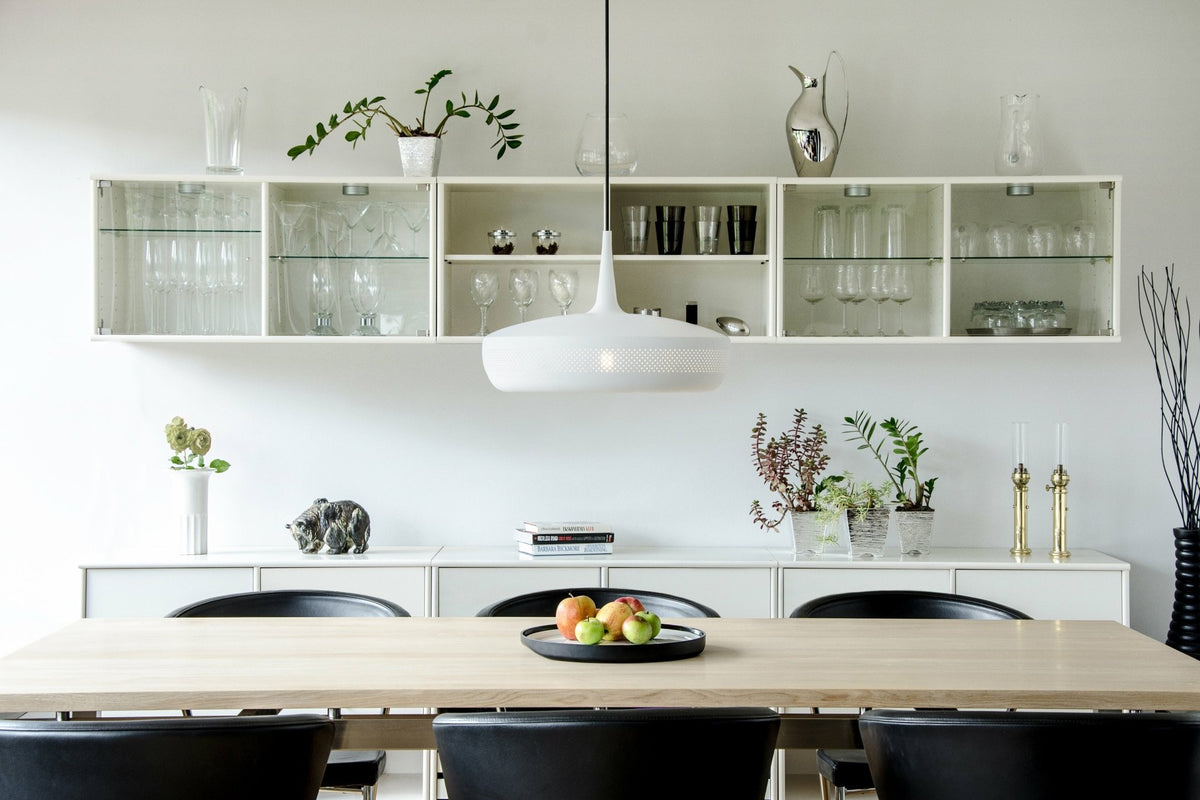 White matte lampshade 43 cm Clava Dine - UMAGE - The Cool Republic