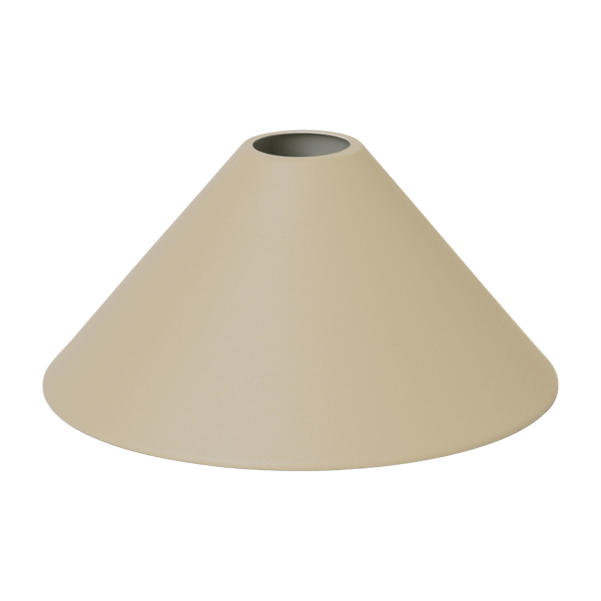Abat jour cône en métal beige Cashmere - Ferm Living - The Cool Republic