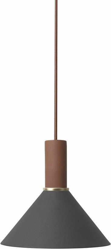 Abat - jour conique noir Collect - Ferm Living - The Cool Republic