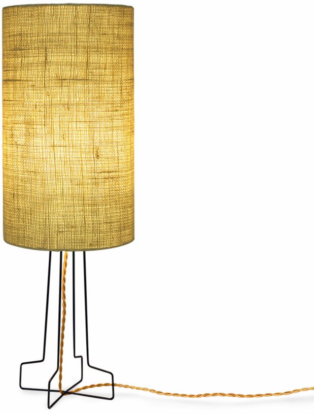 Abat - jour cylindrique en jute vert jade - HKliving - The Cool Republic