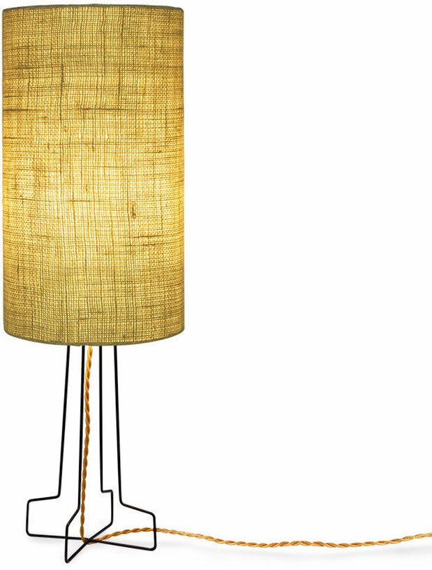 Abat - jour cylindrique en jute vert jade - HKliving - The Cool Republic