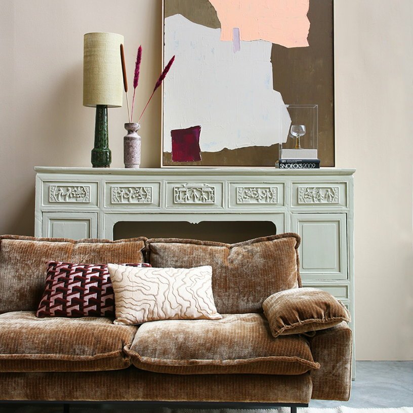 Abat - jour cylindrique en jute vert jade - HKliving - The Cool Republic