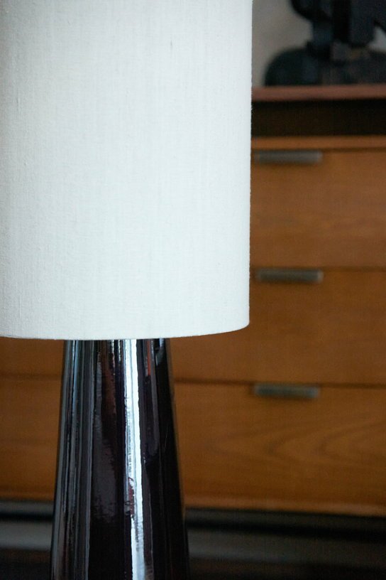 Abat-jour cylindrique en lin naturel 33 x 82 cm - HKliving - The Cool Republic