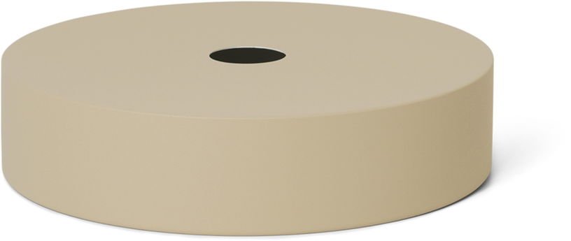 Abat jour disque en métal beige Cashmere - Ferm Living - The Cool Republic