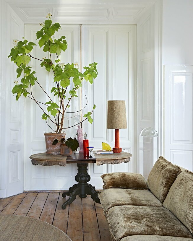 Abat - jour en fibre de soie marron ø32cm - HKliving - The Cool Republic