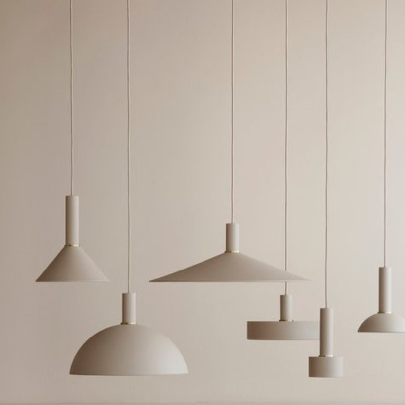Abat - jour en métal Angle Cashmere - Ferm Living - The Cool Republic