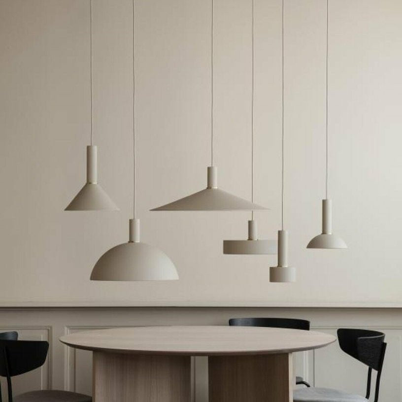 Abat jour en métal beige Dome Cashmere - Ferm Living - The Cool Republic