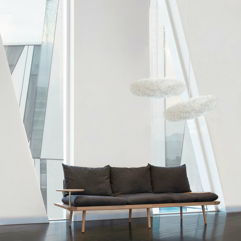 Abat - jour en plumes blanche 70 cm Eos Esther - UMAGE - The Cool Republic