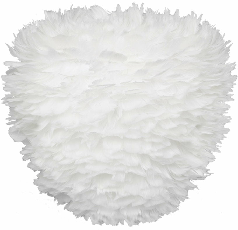Abat - jour en plumes blanches 40 cm Eos Evia - UMAGE - The Cool Republic