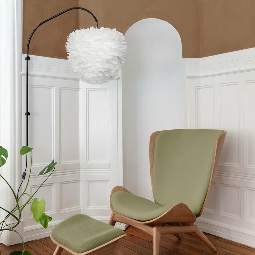 Abat - jour en plumes blanches 55 cm Eos Evia - UMAGE - The Cool Republic