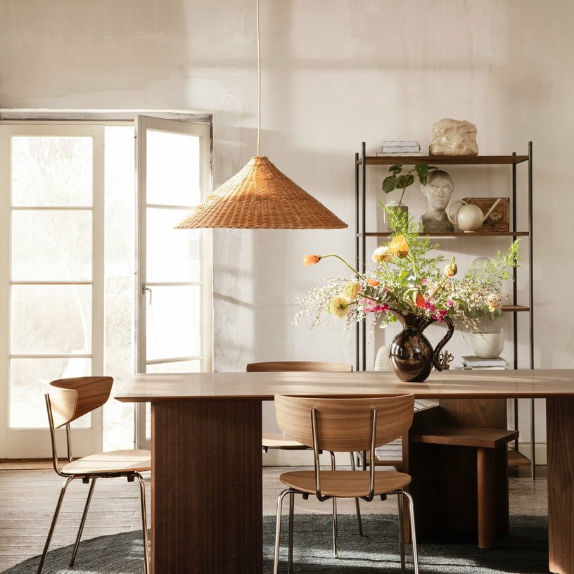 Abat - jour en rotin naturel 68 x 27 cm Dou - Ferm Living - The Cool Republic
