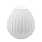 Abat-jour en verre et acier blanc 22,3 x 21,2 cm Around the World - UMAGE - The Cool Republic