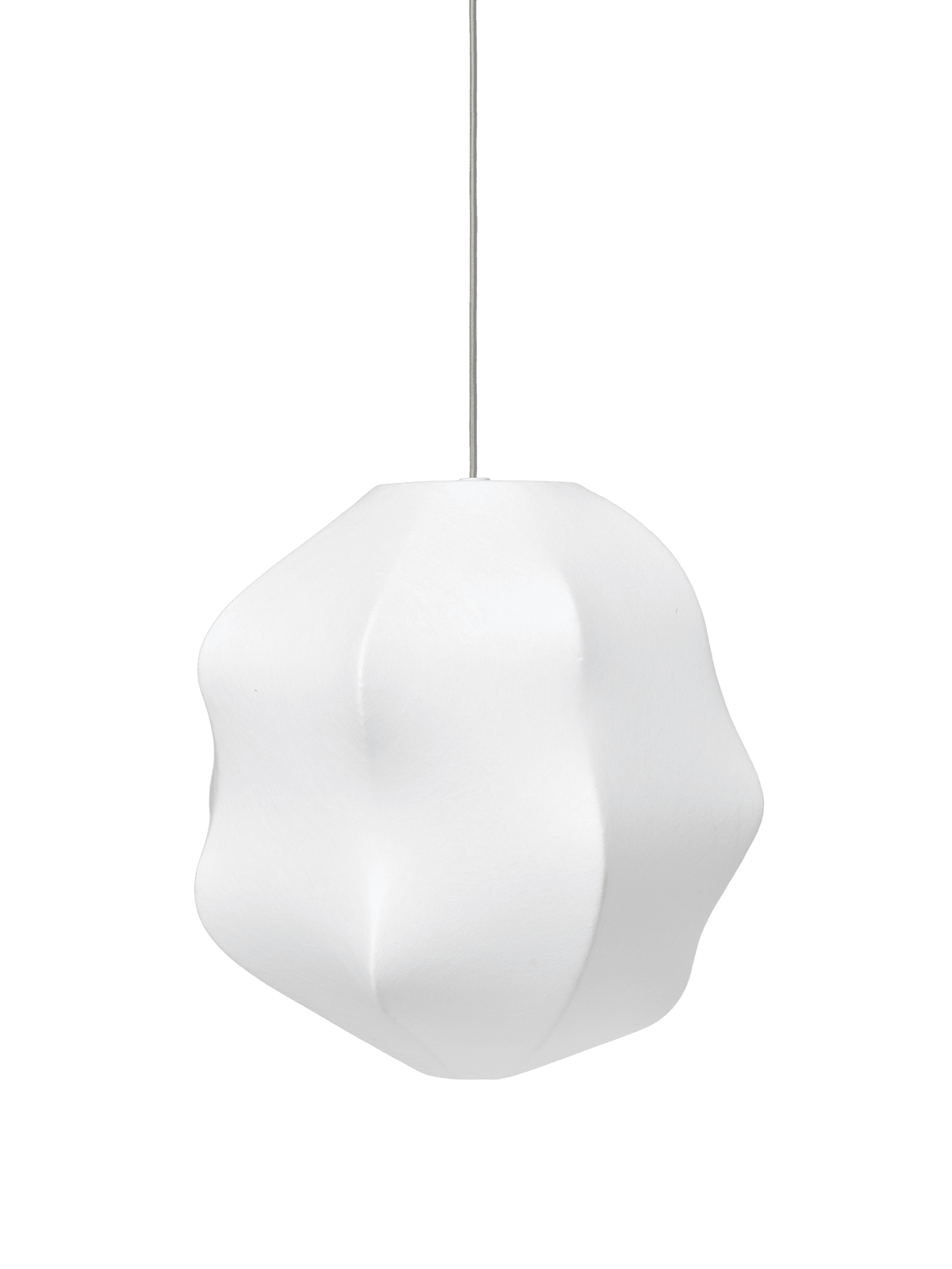 Abat-jour organique en tissu translucide blanc 49 cm Dae - Ferm Living - The Cool Republic