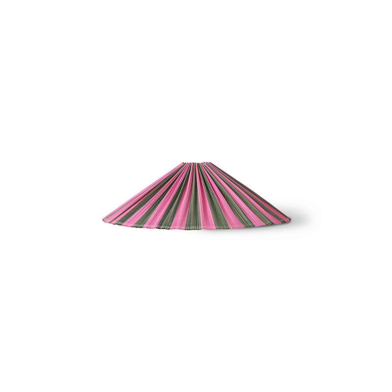 Abat-jour plissé en bambou bicolore 44x14cm Camélia - HKliving - The Cool Republic