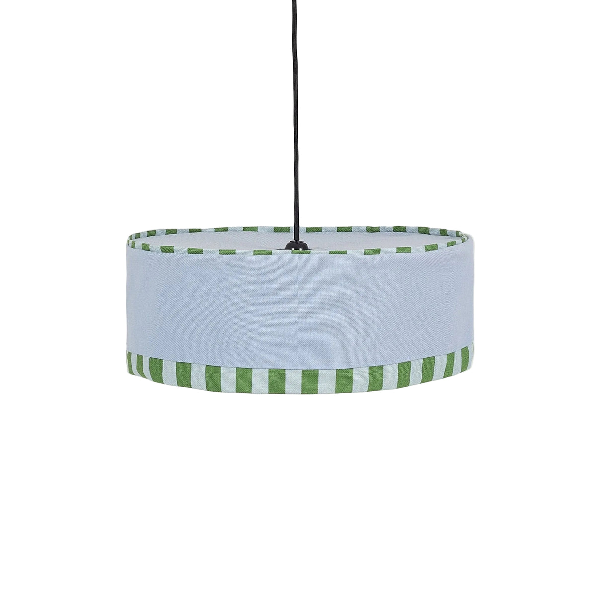 Abat-jour pour suspension en coton bio bleu et vert 50 cm Paul - Nobodinoz - The Cool Republic