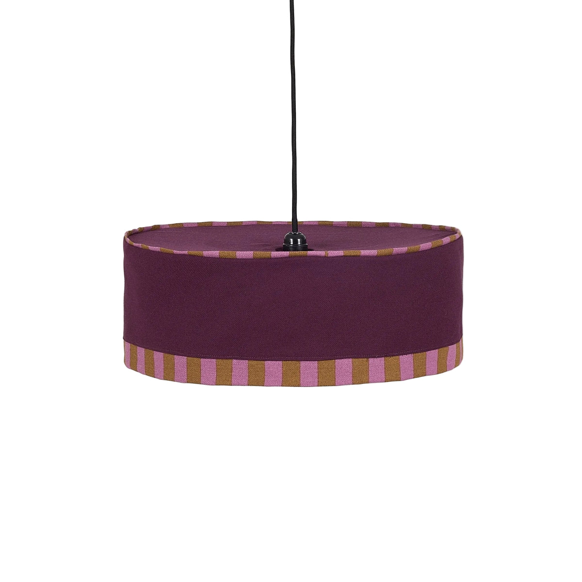 Abat-jour pour suspension en coton bio rouge et bleu 50 cm Paul - Nobodinoz - The Cool Republic