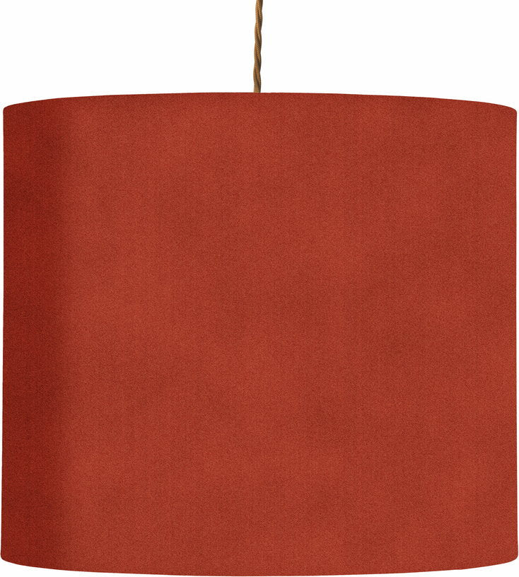 Abat - jour rouille en velours de polyester 35 x 30 cm Rosyta - Ebb & Flow - The Cool Republic