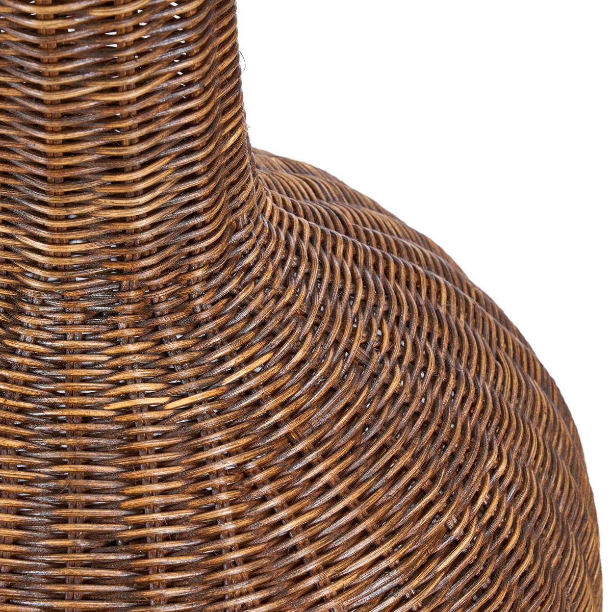 Abat-jour suspension en rotin tressé naturel marron foncé 50cm Amphora - Bazar Bizar — vue 5