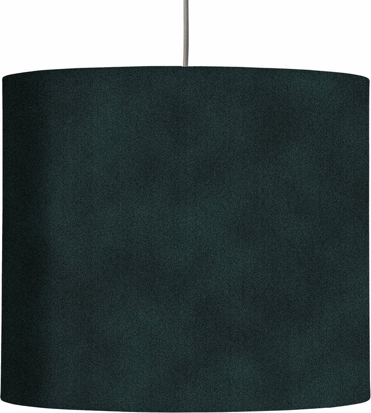 Abat - jour vert foncé en velours de polyester 35 x 30 cm Rosyta - Ebb & Flow - The Cool Republic
