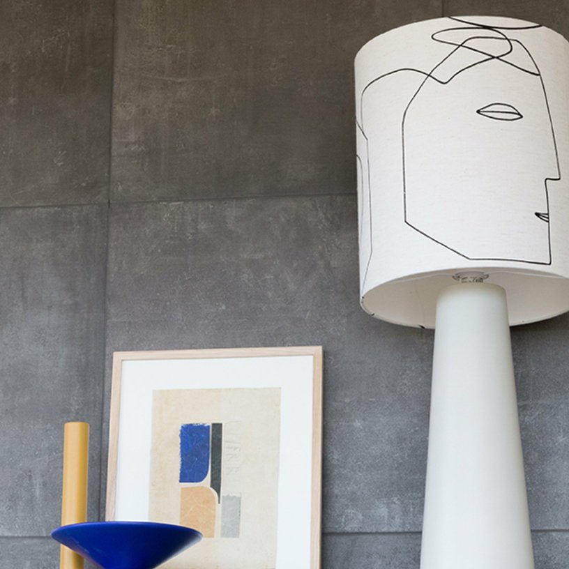 Abat - jour visage imprimé L - HKLiving - The Cool Republic