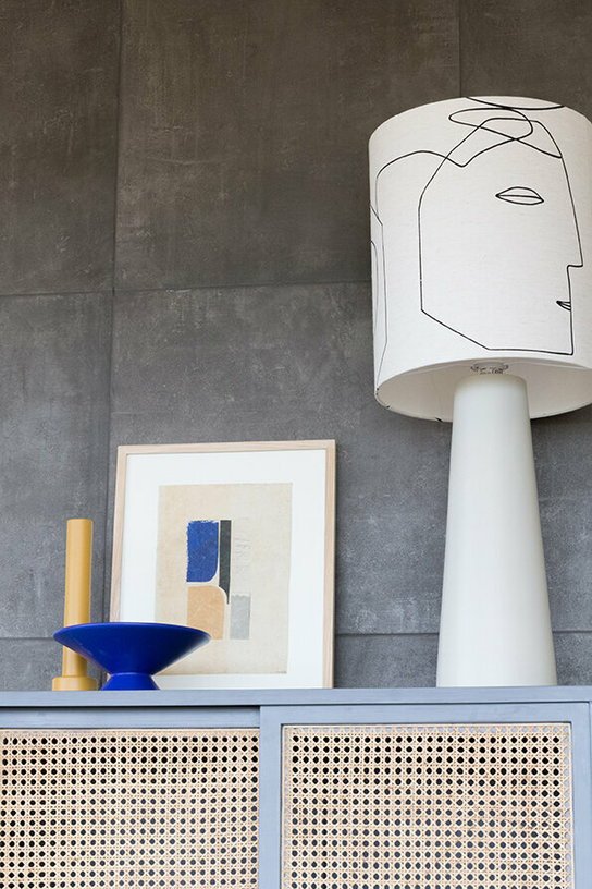 Abat - jour visage imprimé L - HKLiving - The Cool Republic