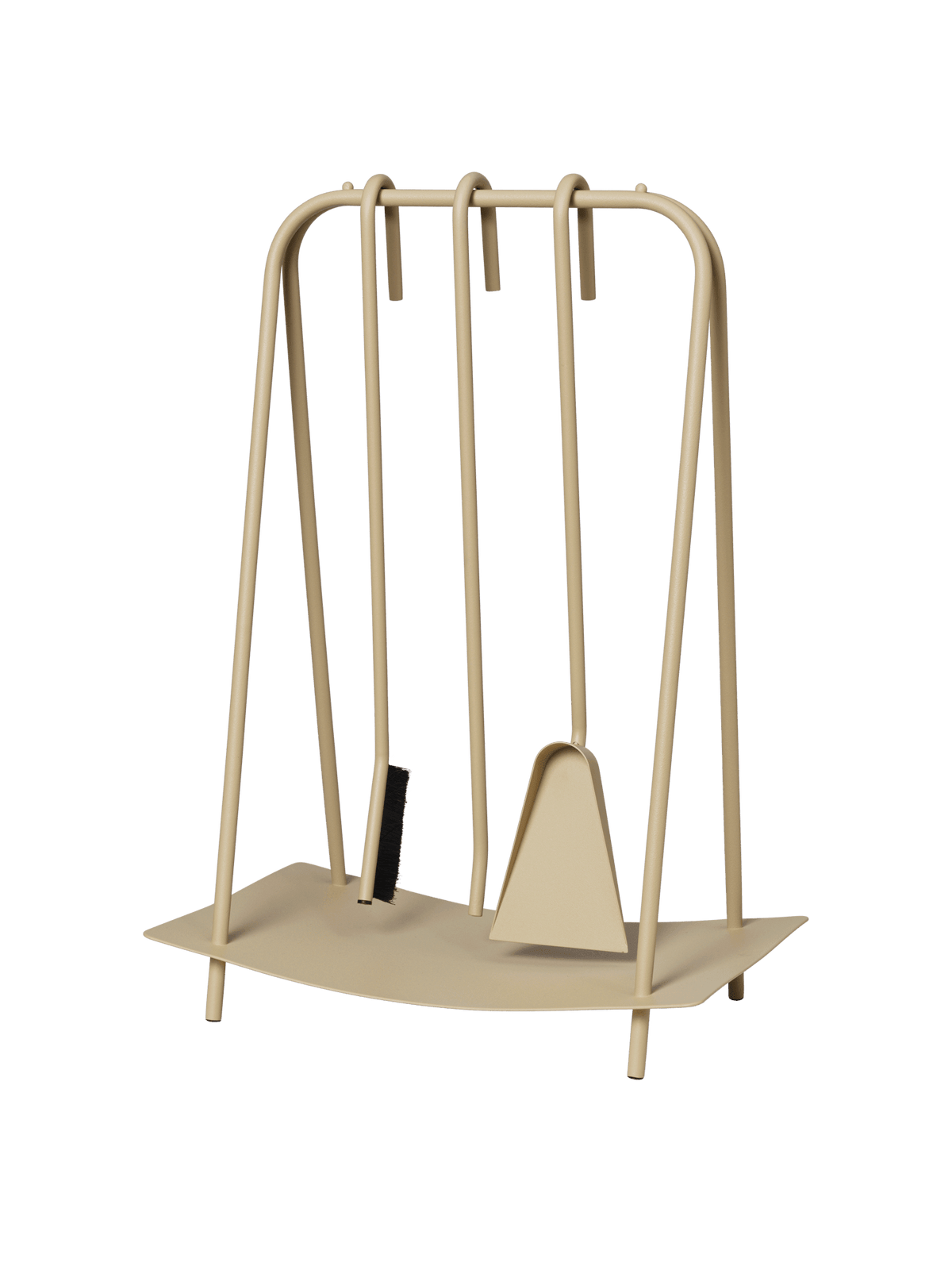 Accessoires de cheminée en acier beige Port - Ferm Living - The Cool Republic