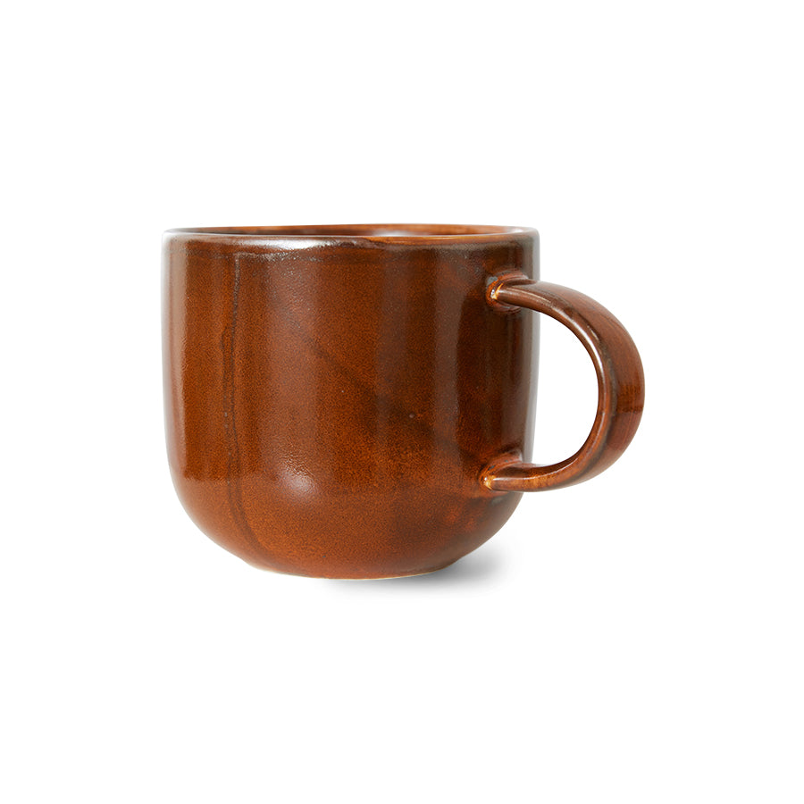 Kaffeetasse aus Porzellan in Brandorange - HKLIVING