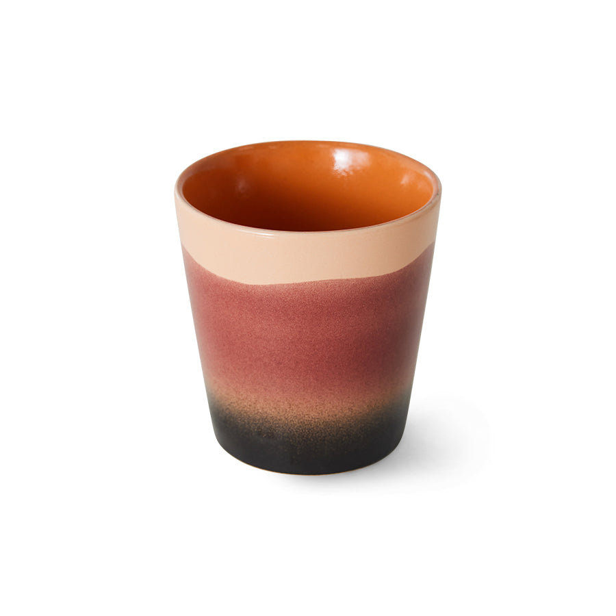 Stoneware Coffee Cup in Pink 230ml Rise - HKLIVING