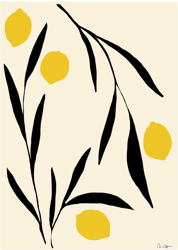 Affiche 50 x 70 cm LEMON - The Poster Club - The Cool Republic