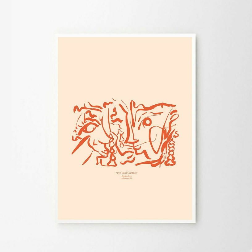 Affiche 50x70 cm Soul Contact 01 - The Poster Club - The Cool Republic