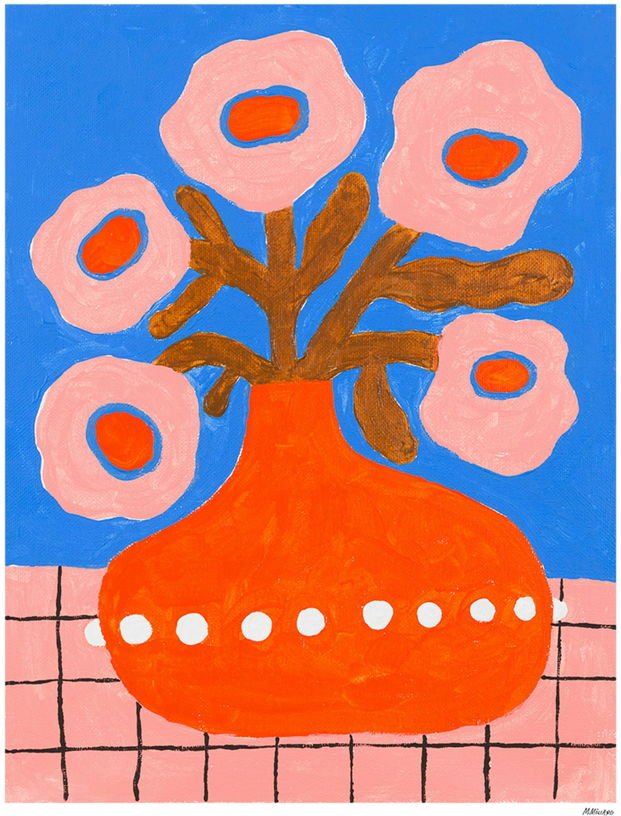 Affiche 50x70 Flowers in a pearl vase - The Poster Club - The Cool Republic