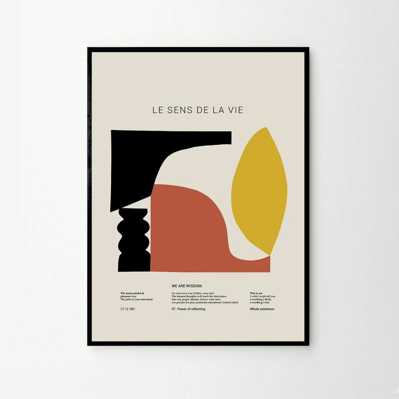 Affiche 50x70 Le sens de la vie - The Poster Club - The Cool Republic