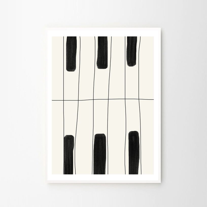 Affiche 50x70 Piano - The Poster Club - The Cool Republic