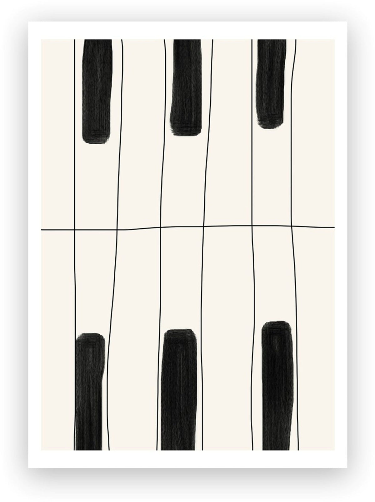 Affiche 50x70 Piano - The Poster Club - The Cool Republic