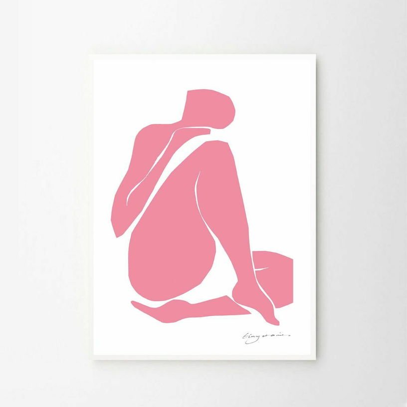 Affiche 70x100 cm Mauve Intimacy - The Poster Club - The Cool Republic