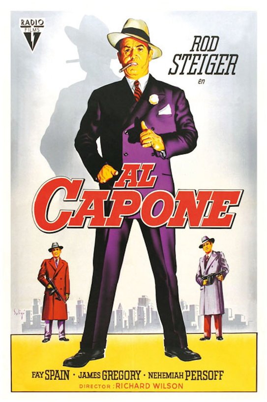 Affiche Al Capone 30 x 40 cm - Blue Shaker - The Cool Republic